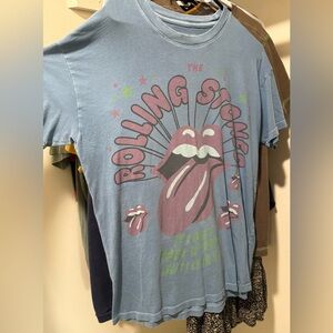 American Eagle Outfitters Blue Rolling Stones Tee